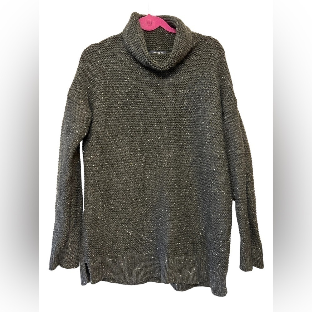 Lands’ End cowl neck sweater size L 14–16